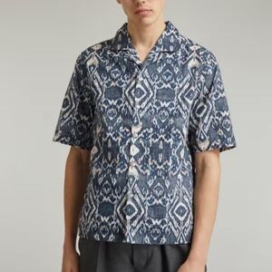 Officine Generale Eren Ikat Shirt Japanese Cotton S